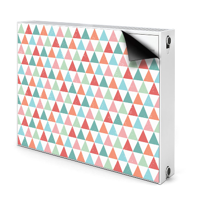 Decorative radiator cover Colorful triangles