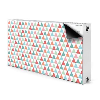 Decorative radiator cover Colorful triangles