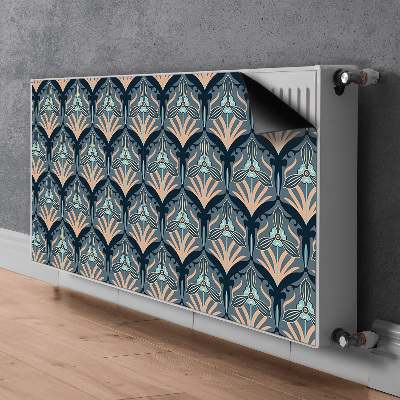 Magnetic radiator mat Vintage flowers