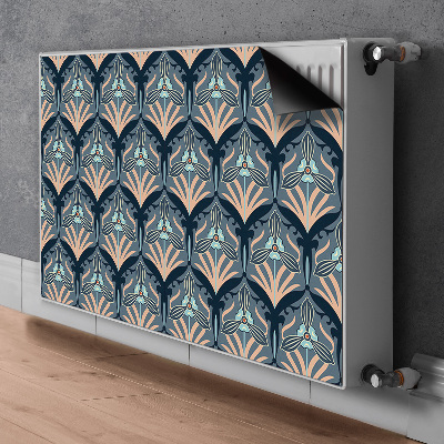 Magnetic radiator mat Vintage flowers