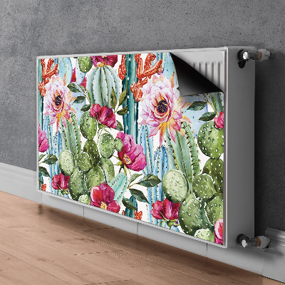 Magnetic radiator mat Tropical garden