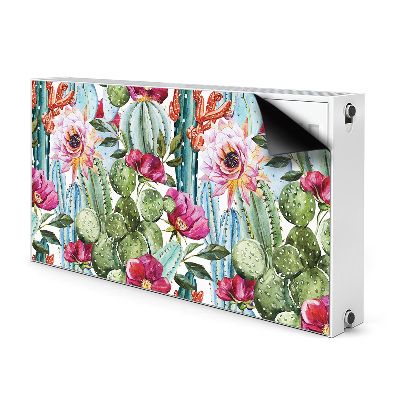 Magnetic radiator mat Tropical garden