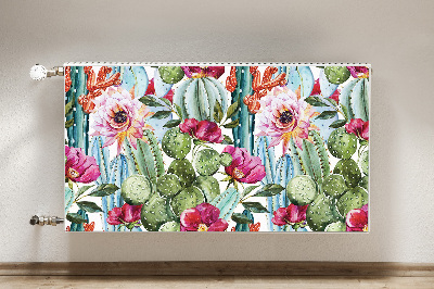 Magnetic radiator mat Tropical garden