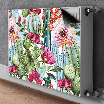 Magnetic radiator mat Tropical garden