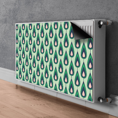 Magnetic radiator mat Green tears