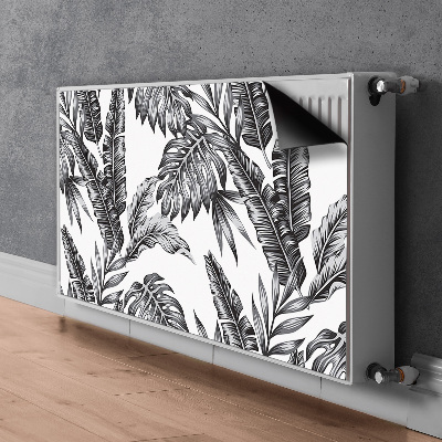 Magnetic radiator cover Palm leaves