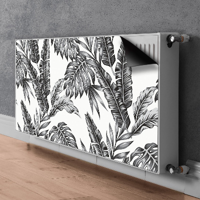 Magnetic radiator cover Palm leaves