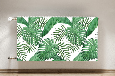 Magnetic radiator cover Palm leaves