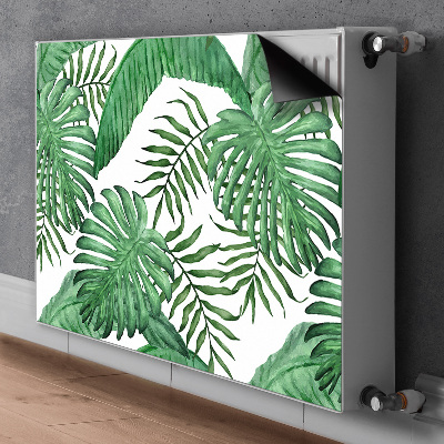 Magnetic radiator cover Palm leaves