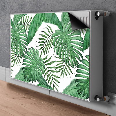 Magnetic radiator cover Palm leaves