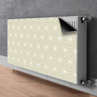 Magnetic radiator mat Geometric pattern