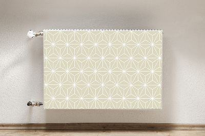 Magnetic radiator mat Geometric pattern