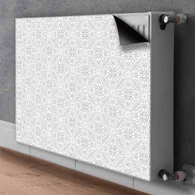 Printed radiator mat Floral ornament