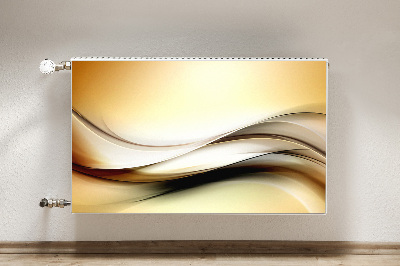 Radiator cover Beige abstraction