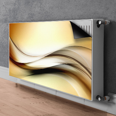 Radiator cover Beige abstraction