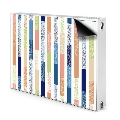 Decorative radiator cover Colorful stripes