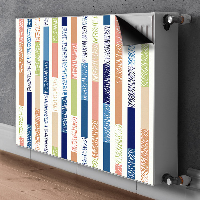 Decorative radiator cover Colorful stripes