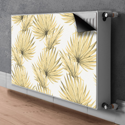 Magnetic radiator cover Tropical leaves
