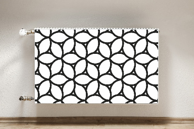 Printed radiator mat Geometric shapes