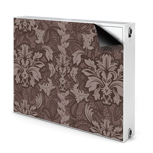 Magnetic radiator mat Pattern style damask