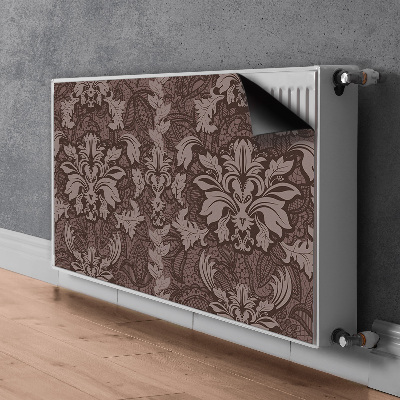 Magnetic radiator mat Pattern style damask