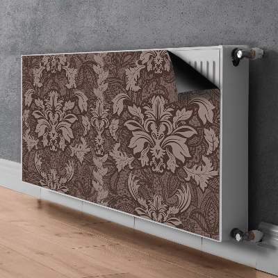 Magnetic radiator mat Pattern style damask