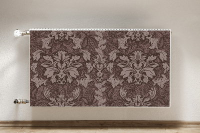 Magnetic radiator mat Pattern style damask