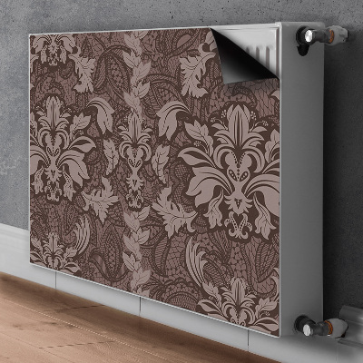 Magnetic radiator mat Pattern style damask