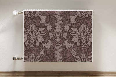 Magnetic radiator mat Pattern style damask