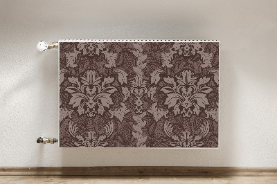 Magnetic radiator mat Pattern style damask