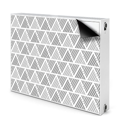 Magnetic radiator mat Pattern in triangles