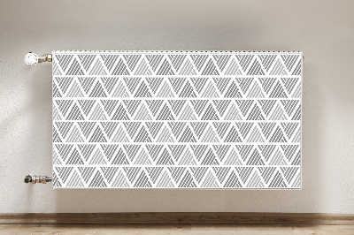 Magnetic radiator mat Pattern in triangles