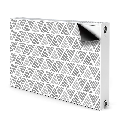 Magnetic radiator mat Pattern in triangles