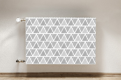 Magnetic radiator mat Pattern in triangles