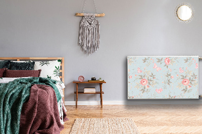 Magnetic radiator mat Roses and butterflies