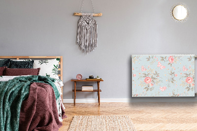 Magnetic radiator mat Roses and butterflies