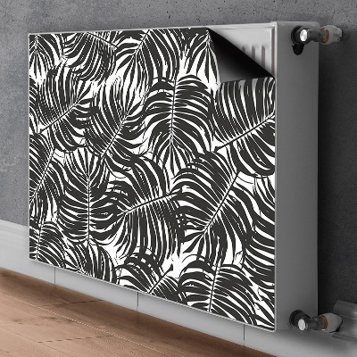 Radiator cover Black leaves