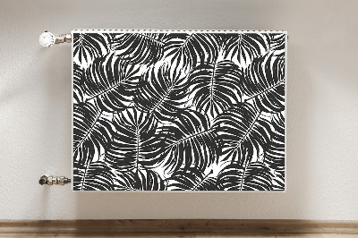 Radiator cover Black leaves