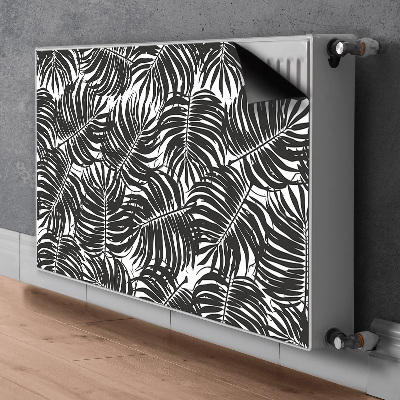 Radiator cover Black leaves