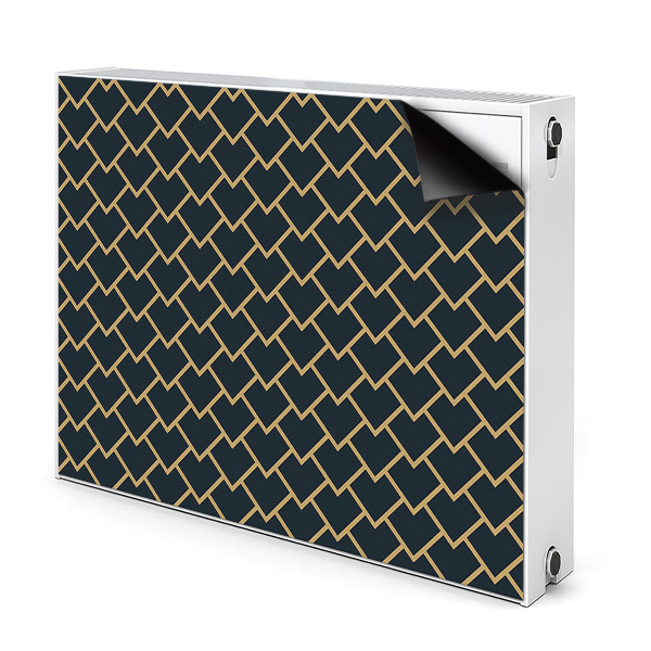 Decorative radiator cover Scandinavian pattern