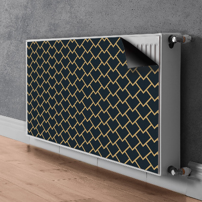 Decorative radiator cover Scandinavian pattern