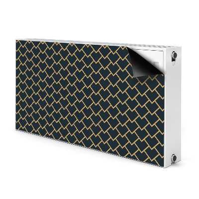 Decorative radiator cover Scandinavian pattern