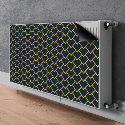 Decorative radiator cover Scandinavian pattern