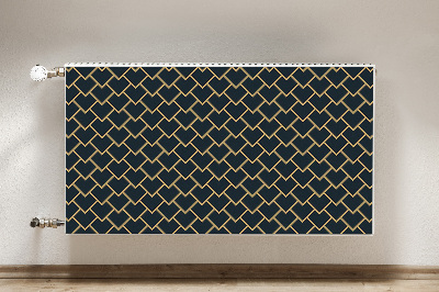 Decorative radiator cover Scandinavian pattern