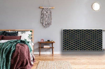 Decorative radiator cover Scandinavian pattern