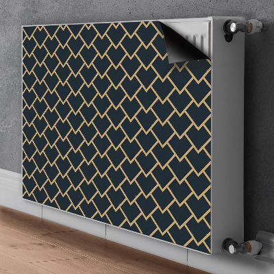 Decorative radiator cover Scandinavian pattern