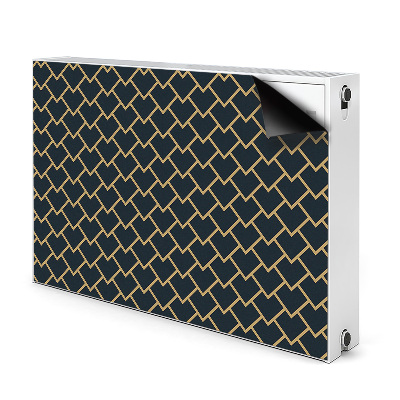 Decorative radiator cover Scandinavian pattern