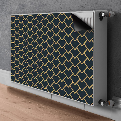 Decorative radiator cover Scandinavian pattern