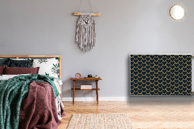 Decorative radiator cover Scandinavian pattern