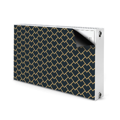 Decorative radiator cover Scandinavian pattern